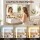 Artiss LED Dressing Table Vanity Desk White with Hollywood Mirror Built in Charging Station and Storage