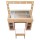 Artiss Wooden LED Dressing Table Vanity Desk Set with RGB Hollywood Mirror USB Ports 2 AC Outlets and Stool