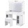 Artiss Dressing Table Vanity Desk with 11 LED Hollywood Mirror RGB Lighting Built‑in Charging Station White 105x40x135cm