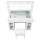 Artiss Dressing Table Vanity Desk with 11 LED Hollywood Mirror RGB Lighting Built‑in Charging Station White 105x40x135cm