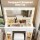 Artiss Dressing Table Vanity Desk with 11 LED Hollywood Mirror RGB Lighting Built‑in Charging Station White 105x40x135cm