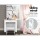 Artiss White Dressing Table Set with Sliding Mirror & Stool - Stylish Storage Solution for Beauty Essentials