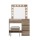 Artiss Hollywood Glam Dressing Table Set with 12 LED Bulbs, Wood Finish, Adjustable Lighting, Storage & PU Leather Stool
