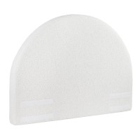 Artiss Double Boucle Headboard 154cm Wide Teddy Velvet Foam Backrest No-Assembly Removable Washable Cover