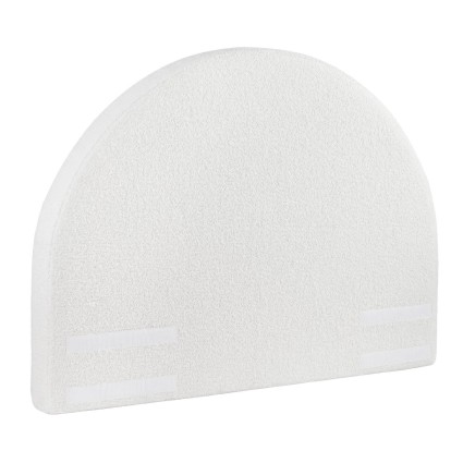 Artiss Double Boucle Headboard 154cm Wide Teddy Velvet Foam Backrest No-Assembly Removable Washable Cover