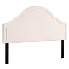 Artiss King Size Bed Headboard - Beige Velvet, Wood-Plastic Composite, Pine Legs, Scalloped Design, Easy Assembly Artiss King Size Bed Headboard - Beige Velvet, Wood-Plastic Composite, Pine Legs, Scalloped Design, Easy Assembly