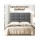 Artiss Charcoal Linen Double Bed Headboard 137cm Grid Tufted 8cm High Density Foam Comfortable Support