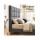 Artiss Charcoal Linen Double Bed Headboard 137cm Grid Tufted 8cm High Density Foam Comfortable Support