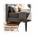 Artiss Charcoal Linen Double Bed Headboard 137cm Grid Tufted 8cm High Density Foam Comfortable Support