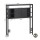 Artiss King Single Storage Bedhead with Integrated Charging Station Black MDF Metal Hidden Storage Compartment