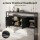 Artiss King Single Storage Bedhead with Integrated Charging Station Black MDF Metal Hidden Storage Compartment