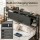 Artiss Queen Storage Bed Headboard with Integrated Charging Station Black 155cm x 106cm 16cm Depth 2 AC USB Type C