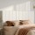 Artiss VELA King Linen Bed Head 183cm Beige Vertical Stripe Upholstered Solid Timber Frame High Density Foam