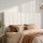 Artiss VELA Linen Bed Head 153cm Queen Beige Headboard Vertical Stripe 8cm Foam 120cm Ht Beam Frame Quality