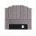 Artiss Velvet Bed Head Double Headboard 138cm W x 120cm H Grey Upholstered Vertical Stripe 8cm Foam Comfort
