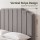Artiss Vela Velvet Bed Headboard King 183cm Grey Velvet Upholstered 8cm Foam Solid Timber Frame Breathable Back