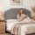 Artiss Vela Velvet Bed Headboard King 183cm Grey Velvet Upholstered 8cm Foam Solid Timber Frame Breathable Back