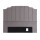 Artiss Vela Velvet Queen Bed Headboard 153cm Grey Channelled Art Deco Design Sturdy Solid Timber Frame