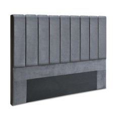 Artiss Bed Headboard, Velvet, King Size, Dark Grey, 183x120x8cm - Luxurious Art Deco Style, Plush & Durable Design Artiss Bed Headboard, Velvet, King Size, Dark Grey, 183x120x8cm - Luxurious Art Deco Style, Plush & Durable Design