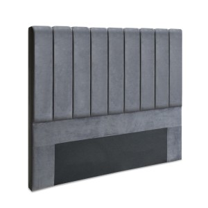 Artiss Bed Headboard, Velvet Queen, Dark Grey, 153x120x8cm - Luxurious Art Deco Design, High-Density Foam Comfort