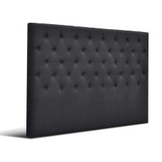 Artiss King Size Cappi Bed Headboard - Charcoal Faux Linen, Button-Tufted, High-Density Foam, Anti-Scratch Base Artiss King Size Cappi Bed Headboard - Charcoal Faux Linen, Button-Tufted, High-Density Foam, Anti-Scratch Base