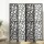 Artiss 4 Panel Room Divider Screen - 162x170cm Clover Black | Eco-Friendly, Portable, Pine Wood Design, Easy Assembly