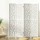 Artiss 4 Panel Clover White Room Divider Screen - Eco-Friendly, Foldable & Portable Privacy Solution