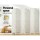 Artiss 6 Panel Room Divider Screen 244x170cm Clover White - Solid Pine Wood, Eco-Friendly, Foldable, Portable Design