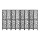 Artiss 8 Panel Clover Black Room Divider, 325x170cm – Eco-Friendly Pine Wood, Foldable, Portable, Crack & Water Resistant