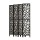 Artiss 8 Panel Clover Black Room Divider, 325x170cm – Eco-Friendly Pine Wood, Foldable, Portable, Crack & Water Resistant