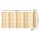 Artiss 8 Panel Room Divider Screen 325x170cm Clover Natural - Pine Wood & Non-Woven Fabric, Eco-Friendly, Foldable