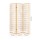 Artiss 3-Panel Room Divider Screen, 131x179cm, Natural Beige - Solid Pine Wood & Eco-Friendly Fabric, Foldable Design