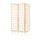 Artiss 3-Panel Room Divider Screen, 131x179cm, Natural Beige - Solid Pine Wood & Eco-Friendly Fabric, Foldable Design