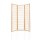 Artiss 3-Panel Room Divider Screen, 131x179cm, Natural Beige - Solid Pine Wood & Eco-Friendly Fabric, Foldable Design