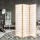 Artiss 3-Panel Room Divider Screen, 131x179cm, Natural Beige - Solid Pine Wood & Eco-Friendly Fabric, Foldable Design