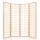 Artiss 4 Panel Room Divider Screen - 174x179cm Natural | Solid Pine Wood | Eco-Friendly Fabric | Foldable Design