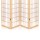 Artiss 4 Panel Room Divider Screen - 174x179cm Natural | Solid Pine Wood | Eco-Friendly Fabric | Foldable Design
