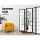 Artiss 8-Panel Room Divider Screen - 348x179cm, Japanese Style, Bamboo Design, Pine Wood Frame, Foldable, Black/White