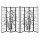 Artiss 8-Panel Room Divider Screen - 348x179cm, Japanese Style, Bamboo Design, Pine Wood Frame, Foldable, Black/White