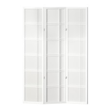 Artiss 3-Panel Room Divider Screen, 132x179cm, Eco-Friendly Pine, Foldable & Portable, Nova White, Privacy Solution
