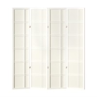 Artiss 4 Panel Room Divider Screen Nova White - Eco-Friendly, Portable, Foldable Privacy Solution for Any Space