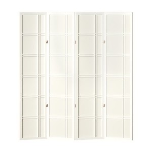 Artiss 4 Panel Room Divider Screen Nova White - Eco-Friendly, Portable, Foldable Privacy Solution for Any Space