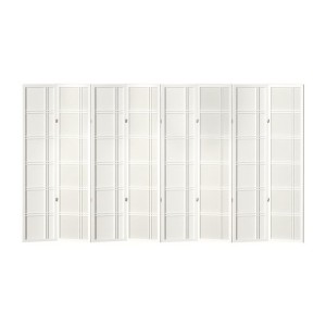 Artiss 8 Panel Room Divider Screen Nova White, 353x179cm - Pine Wood, Eco-Friendly, Portable, Foldable, Non-Toxic