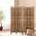 Artiss 4 Panel Room Divider Screen - 160x170cm Louver Oak, Eco-Friendly Paulownia Wood, Foldable & Waterproof Design