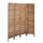 Artiss 4 Panel Room Divider Screen - 160x170cm Louver Oak, Eco-Friendly Paulownia Wood, Foldable & Waterproof Design