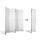 Artiss 4 Panel Room Divider Screen - 163x170cm, White, Eco-Friendly Paulownia Wood, Foldable & Durable Design