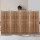 Artiss 8 Panel Room Divider Screen, 326x170cm, Louver Oak, Solid Paulownia Wood, Eco-Friendly, Foldable, White Finish