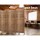 Artiss 8 Panel Room Divider Screen, 326x170cm, Louver Oak, Solid Paulownia Wood, Eco-Friendly, Foldable, White Finish