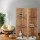 Artiss 4 Panel Room Divider 163x170cm - Solid Paulownia Wood, Oak Finish, Eco-Friendly, Non-Fade, Foldable & Waterproof