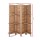 Artiss 4 Panel Room Divider 163x170cm - Solid Paulownia Wood, Oak Finish, Eco-Friendly, Non-Fade, Foldable & Waterproof